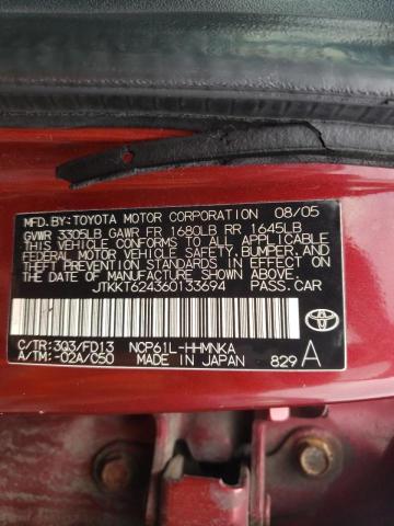 Photo 10 from auction – 2006 TOYOTA SCION XA with VIN JTKKT624360133694