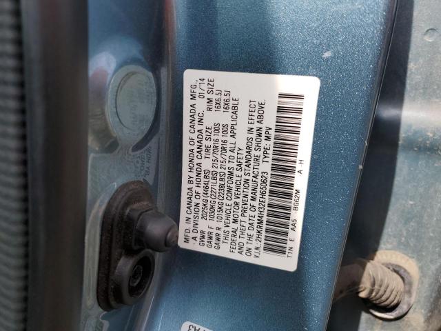 Photo 10 from auction – 2014 HONDA CR-V LX with VIN 2HKRM4H32EH650623
