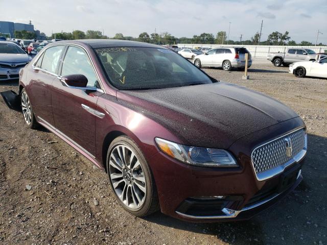 LINCOLN CONTINENTA 2017 with VIN 1LN6L9NC8H5608433 - Photo from auction