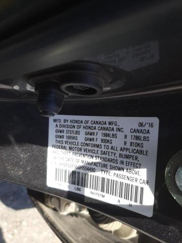 Photo 10 from auction – 2016 HONDA CIVIC LX with VIN 2HGFC2F56GH554490