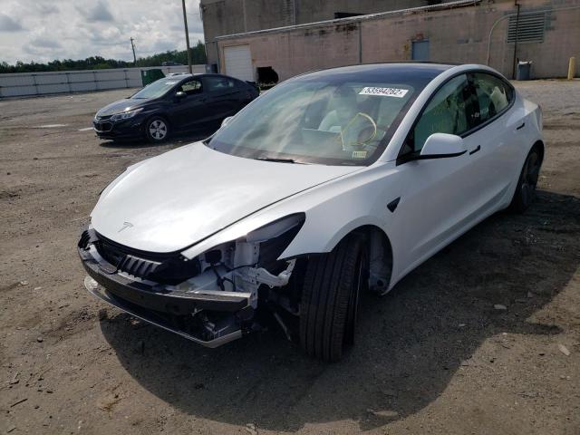 Photo 2 from auction – 2021 TESLA MODEL 3 with VIN 5YJ3E1EAXMF099410