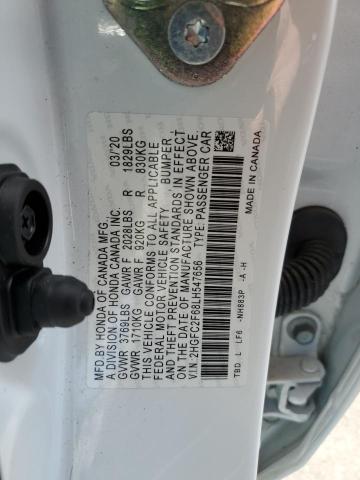 Photo 10 from auction – 2020 HONDA CIVIC LX with VIN 2HGFC2F68LH547656
