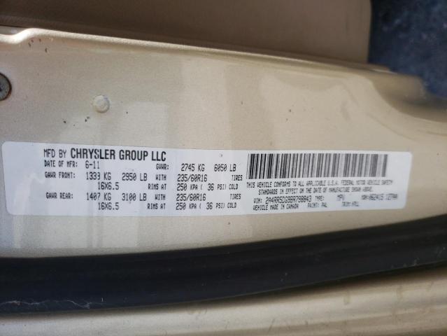 Photo 10 from auction – 2011 CHRYSLER TOWN & COU with VIN 2A4RR5DG9BR798843