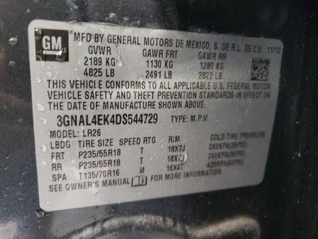Photo 10 from auction – 2013 CHEVROLET CAPTIVA LT with VIN 3GNAL4EK4DS544729