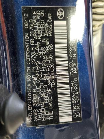 Photo 10 from auction – 2012 TOYOTA PRIUS with VIN JTDKN3DU8C1591198