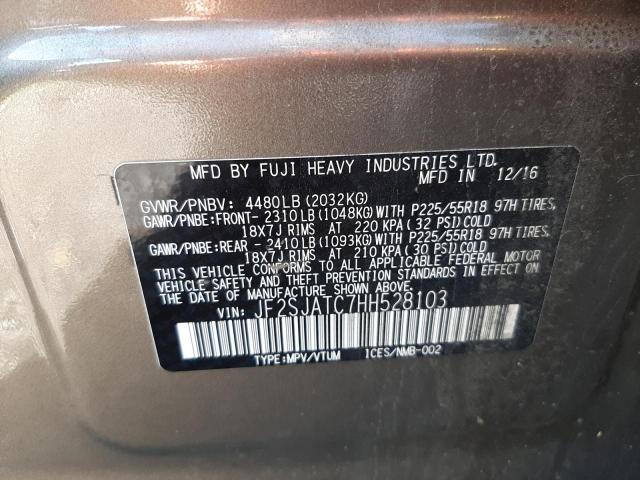 Photo 10 from auction – 2017 SUBARU FORESTER 2 with VIN JF2SJATC7HH528103