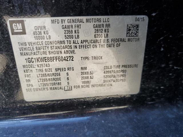 Photo 10 from auction – 2015 CHEVROLET SILVERADO with VIN 1GC1KWE88FF604272