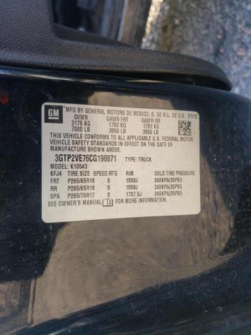Photo 10 from auction – 2012 GMC SIERRA K15 with VIN 3GTP2VE76CG198871