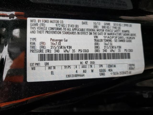 Photo 10 from auction – 2014 FORD FOCUS SE with VIN 1FADP3F28EL182629