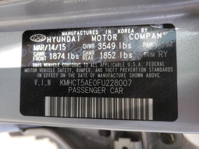 Photo 10 from auction – 2015 HYUNDAI ACCENT GS with VIN KMHCT5AE0FU228007