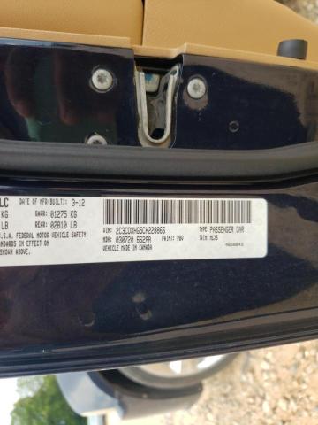 Foto 10 de la subasta – 2012 DODGE CHARGER SX con VIN 2C3CDXHG5CH228866