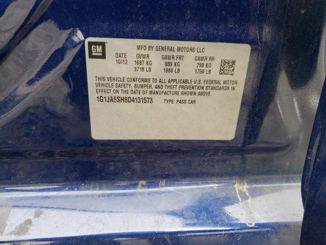 Photo 10 from auction – 2013 CHEVROLET SONIC LS with VIN 1G1JA5SH8D4131573