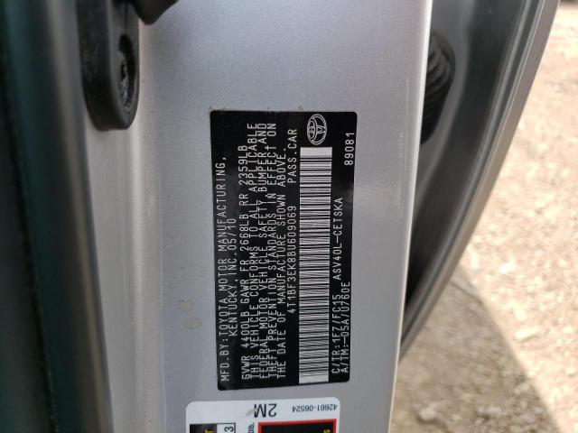 Photo 10 from auction – 2011 TOYOTA CAMRY with VIN 4T1BF3EK8BU609069