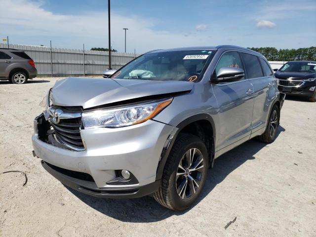 Photo 2 from auction – 2016 TOYOTA HIGHLANDER with VIN 5TDJKRFH3GS350830