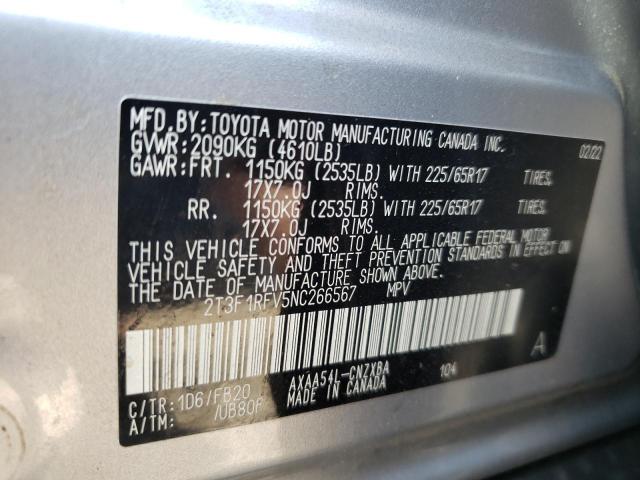 Photo 10 from auction – 2022 TOYOTA RAV4 LE with VIN 2T3F1RFV5NC266567