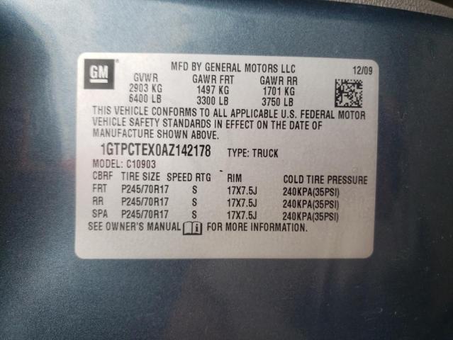 Photo 10 from auction – 2010 GMC SIERRA C15 with VIN 1GTPCTEX0AZ142178