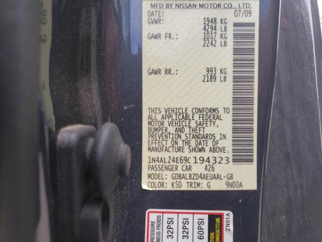 Photo 10 from auction – 2009 NISSAN ALTIMA 2.5 with VIN 1N4AL24E69C194323