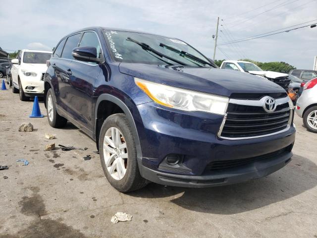 TOYOTA HIGHLANDER 2014 with VIN 5TDZARFH7ES005383 - Photo from auction