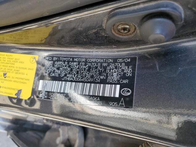 Photo 10 from auction – 2004 LEXUS ES 330 with VIN JTHBA30G645049134