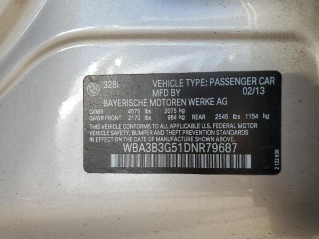 Photo 10 from auction – 2013 BMW 328 XI with VIN WBA3B3G51DNR79687