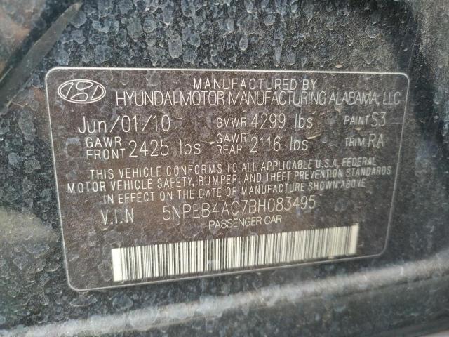 Photo 10 from auction – 2011 HYUNDAI SONATA GLS with VIN 5NPEB4AC7BH083495