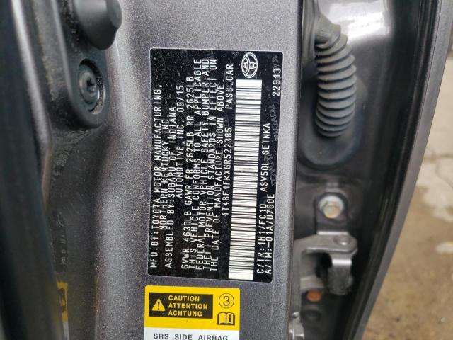 Photo 10 from auction – 2016 TOYOTA CAMRY LE with VIN 4T4BF1FKXGR522385