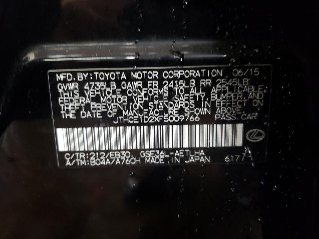Photo 10 from auction – 2015 LEXUS IS 350 with VIN JTHCE1D2XF5009766