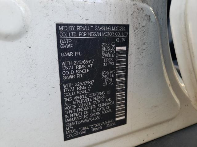 Photo 10 from auction – 2016 NISSAN ROGUE S with VIN KNMAT2MV6GP645301
