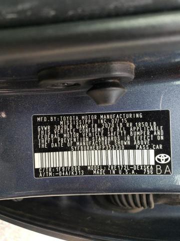 Photo 10 from auction – 2015 TOYOTA COROLLA L with VIN 5YFBURHE8FP353330