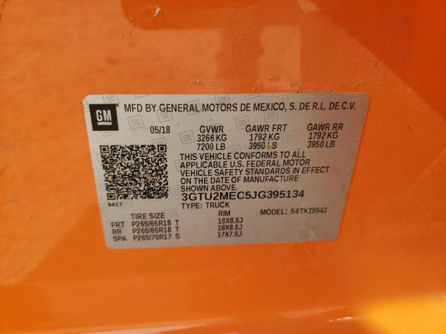 Photo 10 from auction – 2018 GMC SIERRA K15 with VIN 3GTU2MEC5JG395134