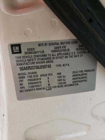 Photo 10 from auction – 2008 BUICK ENCLAVE CX with VIN 5GAER23738J290743
