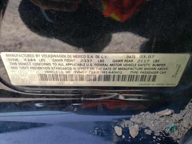 Photo 10 from auction – 2007 VOLKSWAGEN JETTA WOLF with VIN 3VWEF71K87M144901