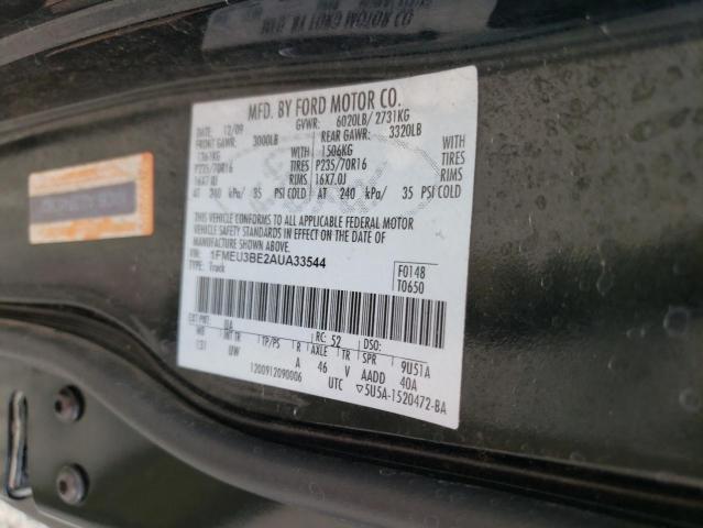 Photo 10 from auction – 2010 FORD EXPLORER S with VIN 1FMEU3BE2AUA33544