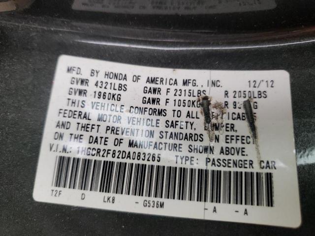 Photo 10 from auction – 2013 HONDA ACCORD with VIN 1HGCR2F82DA083265