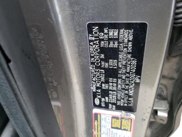 Photo 10 from auction – 2016 KIA SOUL with VIN KNDJN2A20G7400367