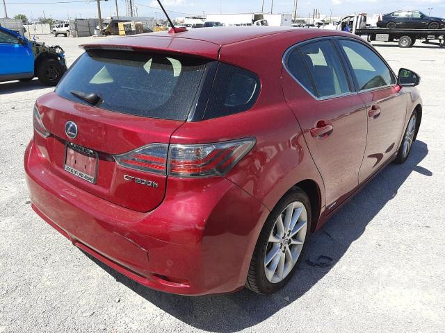Photo 4 from auction – 2012 LEXUS CT 200 with VIN JTHKD5BH2C2065307