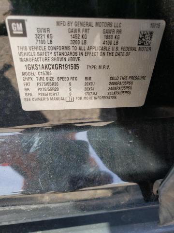 Photo 10 from auction – 2016 GMC YUKON SLE with VIN 1GKS1AKCXGR191505