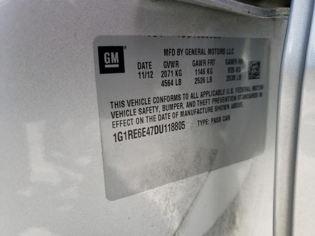 Photo 10 from auction – 2013 CHEVROLET VOLT with VIN 1G1RE6E47DU118805