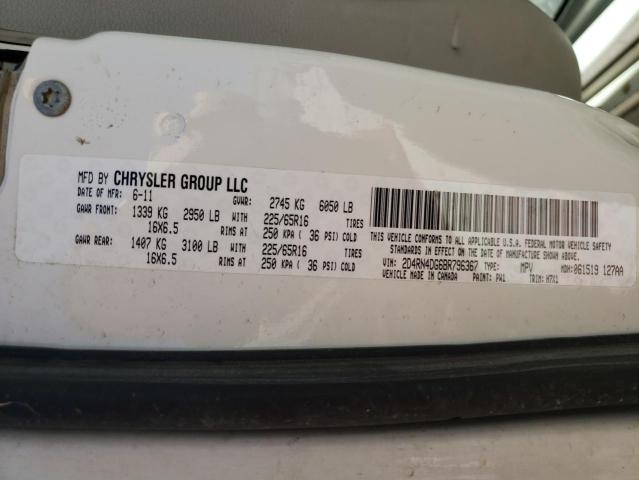 Photo 10 from auction – 2011 DODGE GRAND CARA with VIN 2D4RN4DG6BR796367