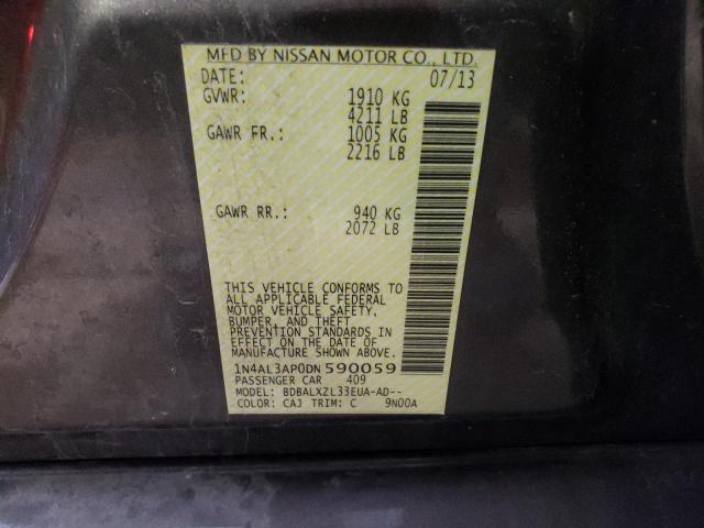 Photo 10 from auction – 2013 NISSAN ALTIMA 2.5 with VIN 1N4AL3AP0DN590059