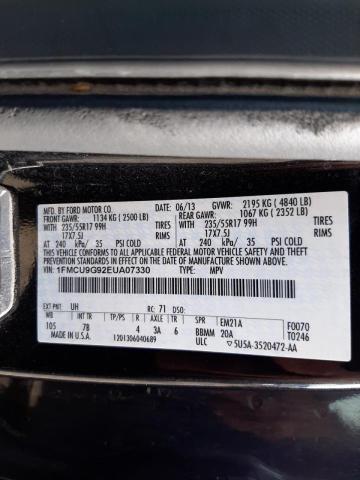 Photo 10 from auction – 2014 FORD ESCAPE SE with VIN 1FMCU9G92EUA07330