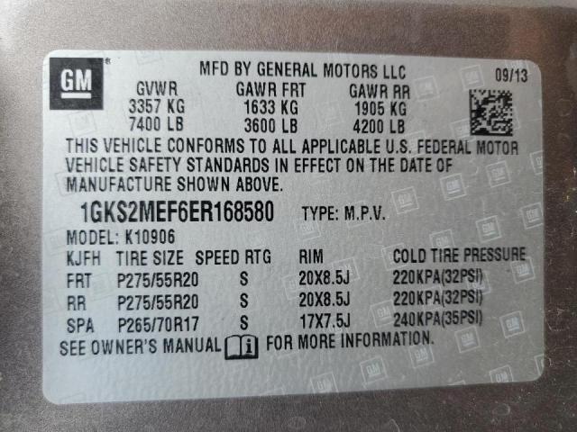 Photo 10 from auction – 2014 GMC YUKON XL D with VIN 1GKS2MEF6ER168580