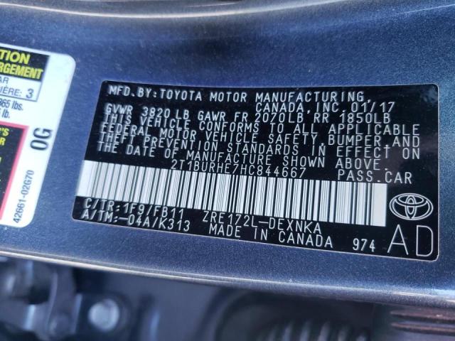 Photo 10 from auction – 2017 TOYOTA COROLLA L with VIN 2T1BURHE7HC844667