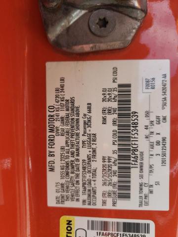 Photo 10 from auction – 2015 FORD MUSTANG GT with VIN 1FA6P8CF1F5348539