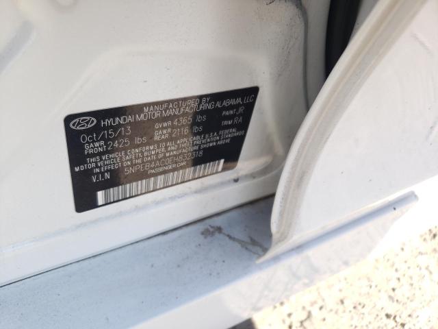 Photo 10 from auction – 2014 HYUNDAI SONATA GLS with VIN 5NPEB4AC0EH832318