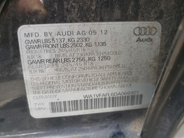 Zdjęcie 10 z aukcji – 2013 AUDI A4 ALLROAD z VIN WA1VFAFL6DA066901