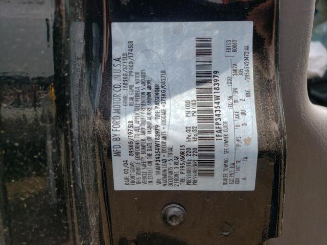 Photo 10 from auction – 2004 FORD FOCUS SE C with VIN 1FAFP34354W183979