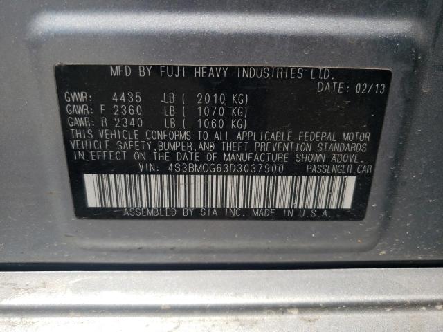 Photo 10 from auction – 2013 SUBARU LEGACY 2.5 with VIN 4S3BMCG63D3037900