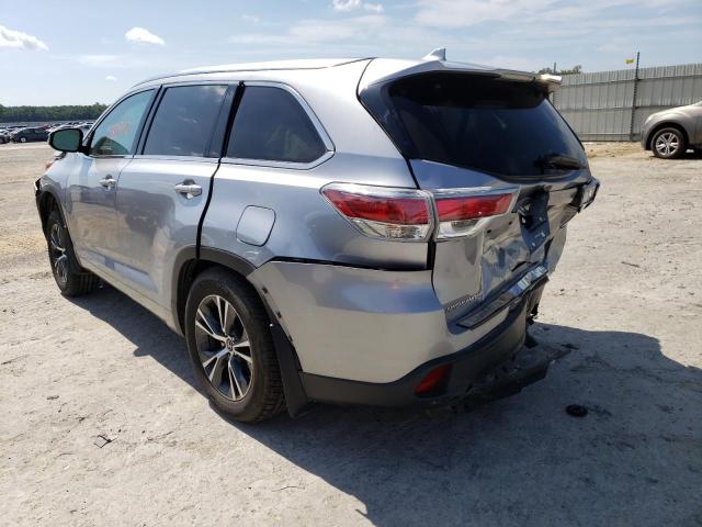 Photo 3 from auction – 2016 TOYOTA HIGHLANDER with VIN 5TDJKRFH3GS350830