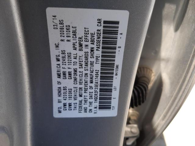 Photo 10 from auction – 2014 HONDA ACCORD LX with VIN 1HGCR2F35EA174942